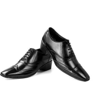 YUVRATO BAXI Brogue Artificial Leather Black Formal Shoes