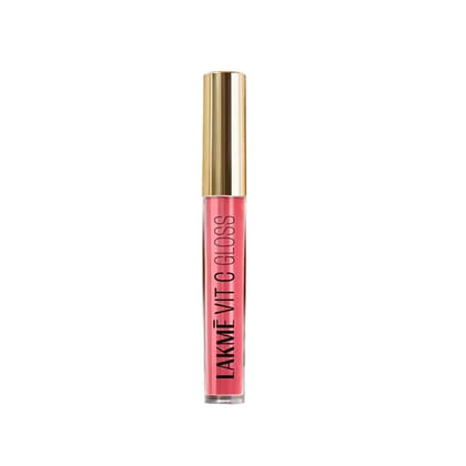 LAKM LAKM LAKME SuperglowVIT C, Glossy Glass Shine Lip Gloss, PechyNudeC2, for Lustrous and Nourished Lips, with Vitamin C & E, High Formula, Reduces Fine Lines, Women | Red LAKM LAKM LAKME SuperglowVIT C, Glossy Glass Shine Lip Gloss, PechyNudeC2, for L
