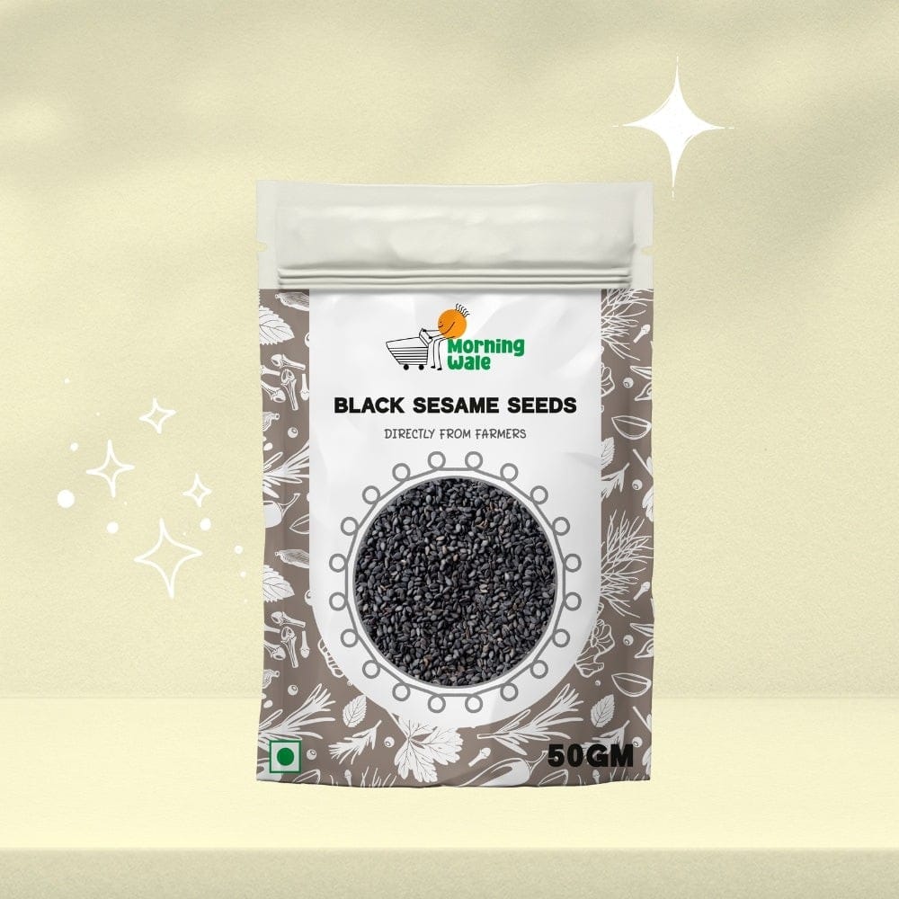 Morning Wale Black Sesame Seeds/Til (90g) | Calcium-Rich Superfood | For Baking & Asian Cuisine