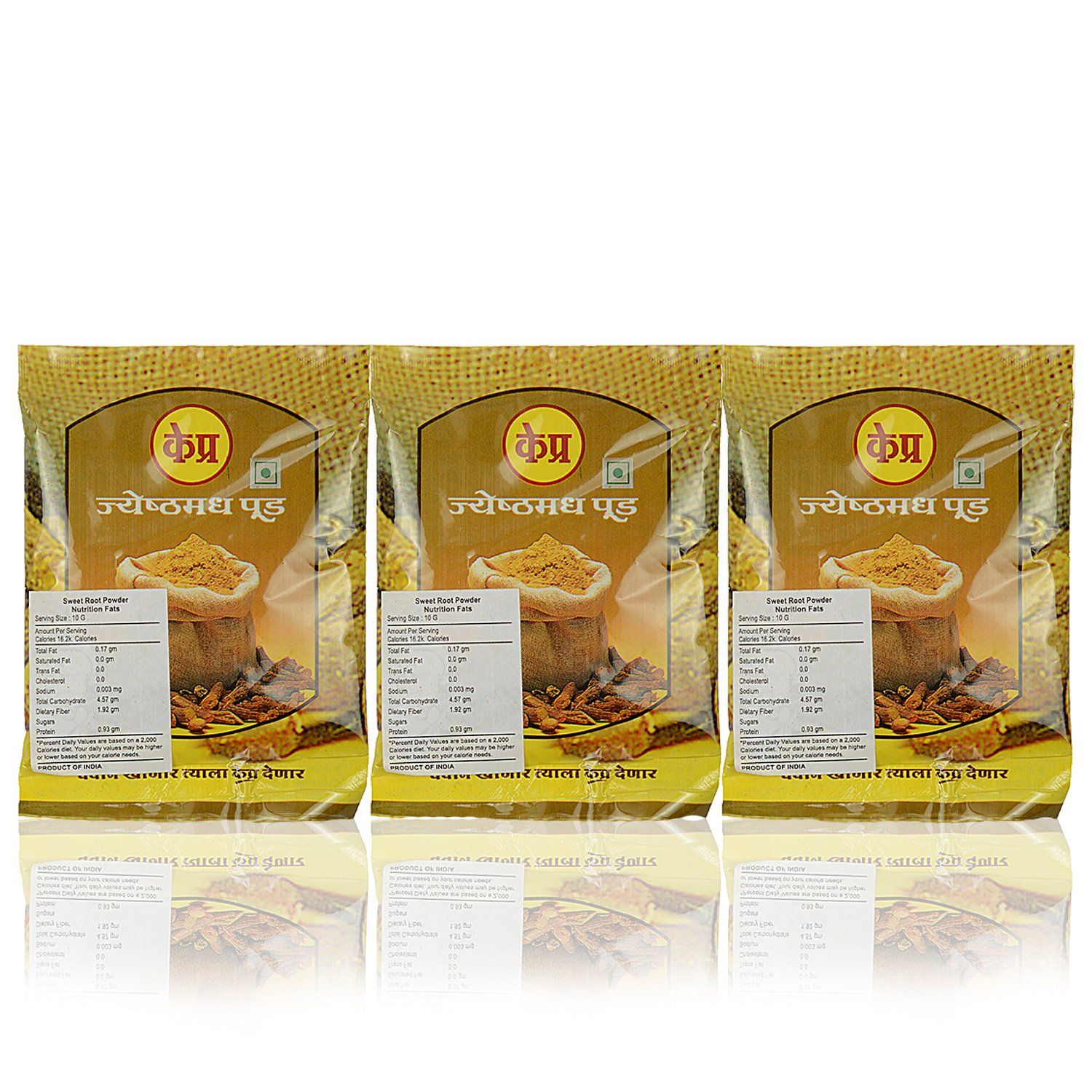 K-Pra Sweet Root (Jeshthmadh) Powder, 50 Gms (Pack Of Three)