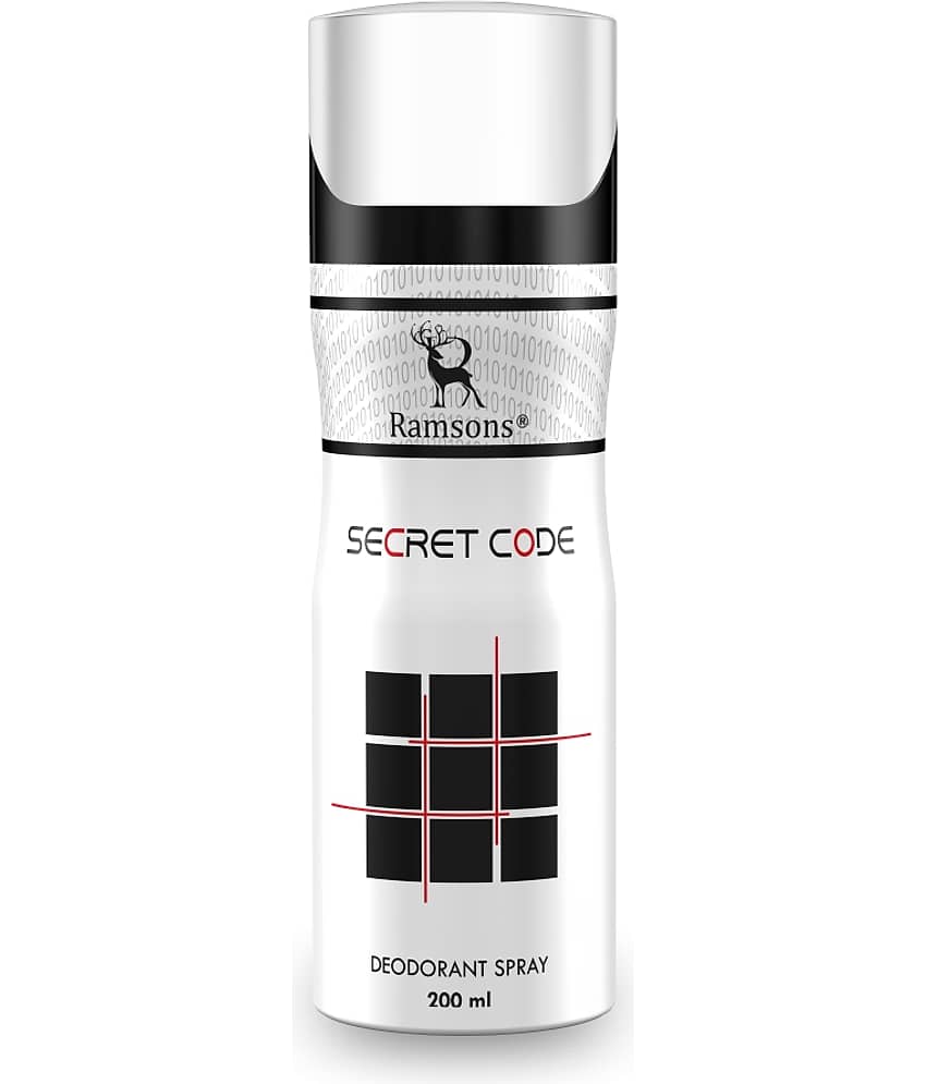 Ramsons - SECRET CODE Deodorant Spray Body Perfume For Men Long Lasting 200 ml (Pack of 1)