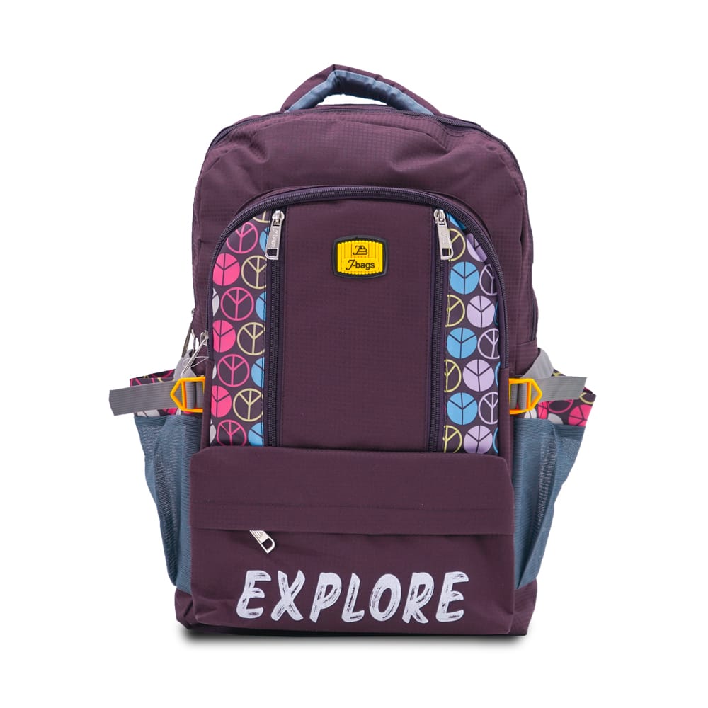 JB VentureMax Travel Back | 50L Multi-Purpose Travel Bag | Water-Resistant Polyester | Multiple Pockets & Compartments | Adjustable Straps | Durable Zippers (Wine, Black, T Blue)