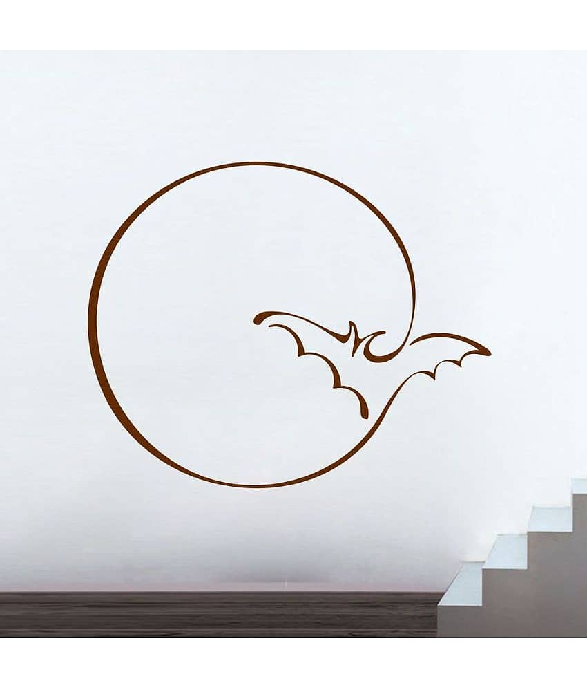 Decor Villa Bat line art Vinyl Wall Stickers