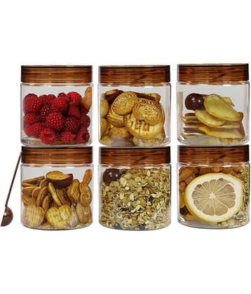 PearlPet Tiffany_500ml PET Transparent Spice Container ( Set of 6 )