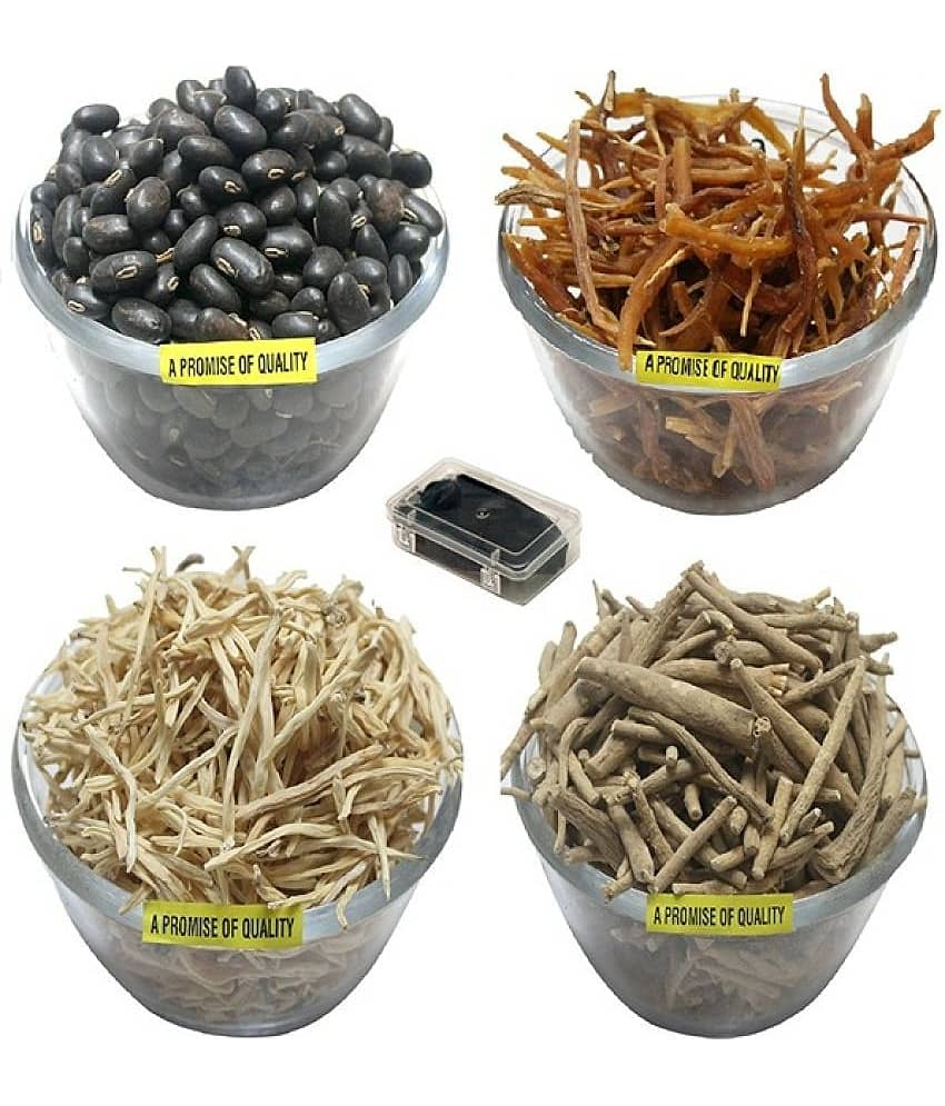MYGODGIFT shilajeet 10 gm, (Shatavar,Safed Musli,Ashwagandha,Kaunch Beej)50gm Ec 200 gm Pack of 5