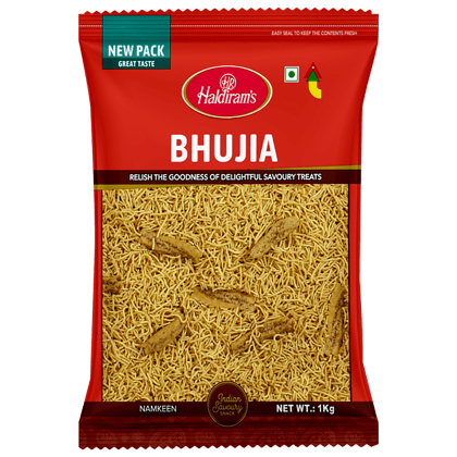 Haldirams Namkeen - Bhujia Del, 1 Kg Pouch Haldirams Namkeen - Bhujia Del, 1 Kg Pouch