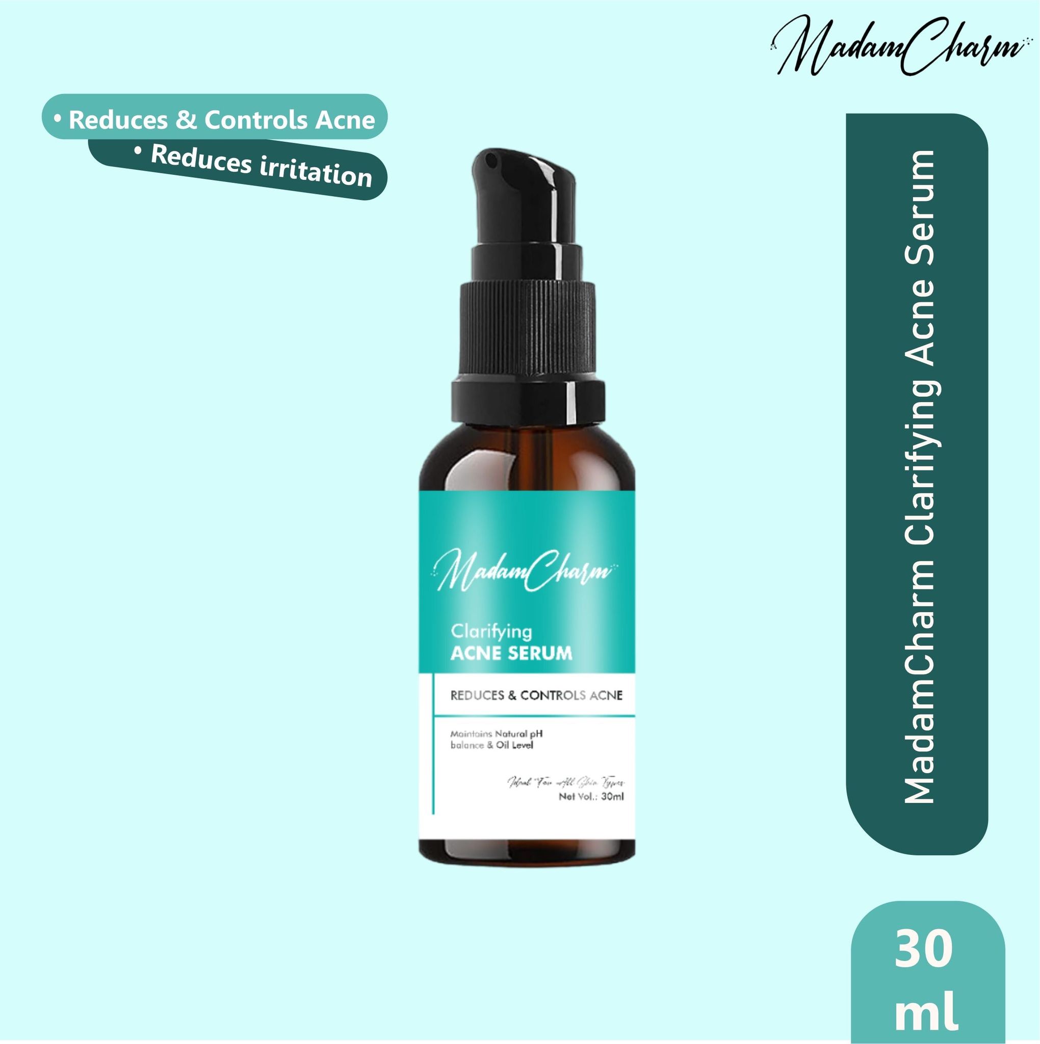 Acne Face Serum | 12% Niacinamide Serum for Acne | Pigmentation & Oily Skin | 30 ML
