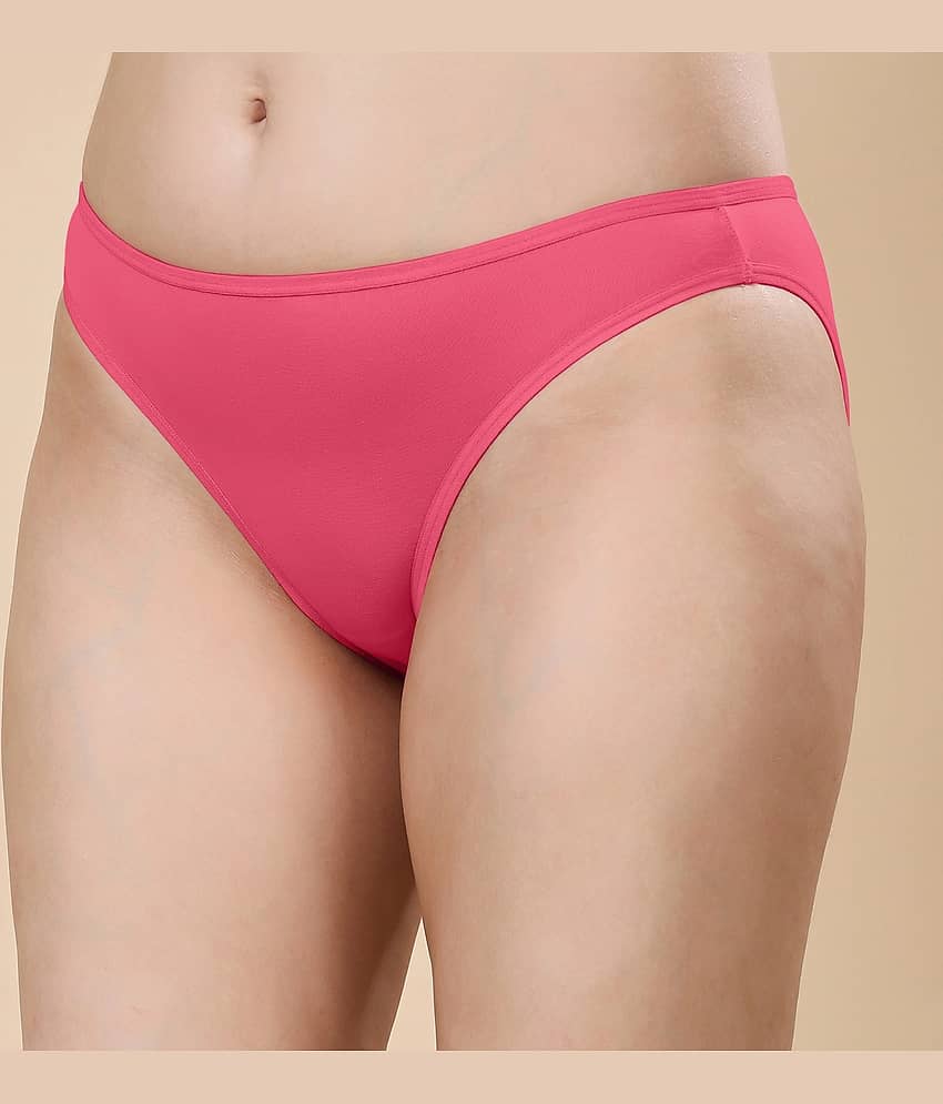 LONDON HILLS Cotton Basic Panty ( Pink , Pack of 1 )