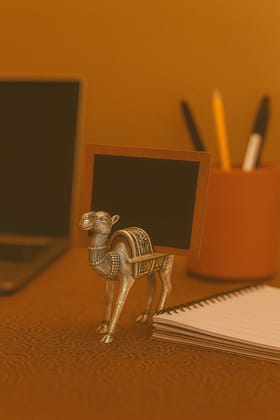 Camel Place Card Holder for Table