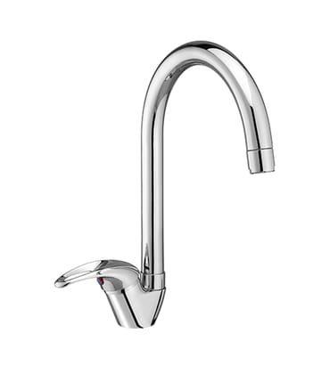 Single Lever Sink Mixer Deck Mounted with Hi Neck Pipe Spout