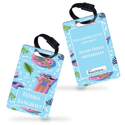 Swim Float Bag Tag (kids)-Swim Float Blue