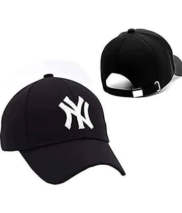 Alamos Pack of 1 Cotton Men's Cap ( Black )