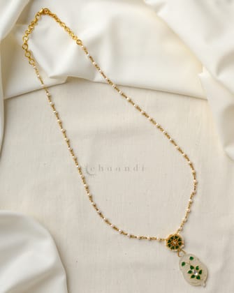 Gold Polish Silver Necklace CHN1749