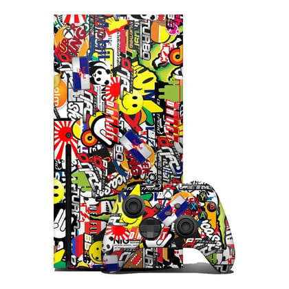Sticker Bomb 3 Xbox Skin Sticker Bomb 3 Xbox Skin