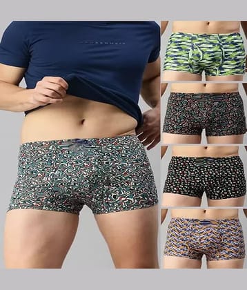 Cavenders Pack of 3 Nylon Trunks For Men's ( Multicolor )