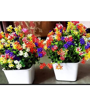 zonezer - Multicolor Wild Artificial Flower ( Pack of 2 )