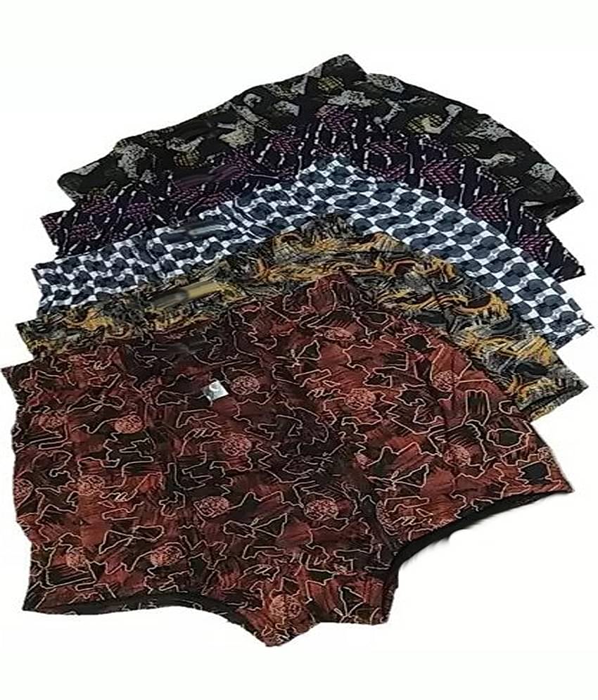 Cavenders Pack of 5 Nylon Trunks For Men's ( Multicolor )