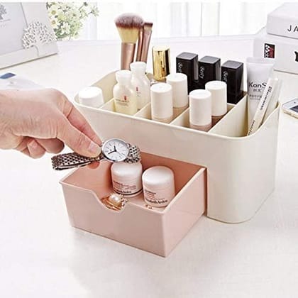 Makeup Box Professional Cosmetic Organizer with Multi-Layer Storage, Durable & Portable, Ideal for Travel and Home Use