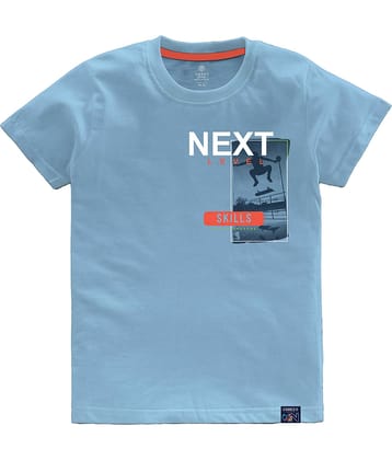 CODEZ Pack of 1 Boys Cotton Blend T-Shirt ( Blue )