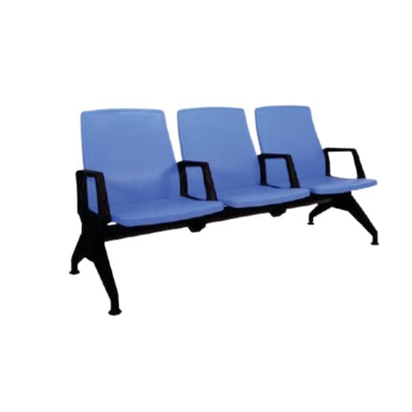 Welcome Visitor - Seat & Back In Galvanized Parroted Steel With Metal Under Structure (CS-V-2S)