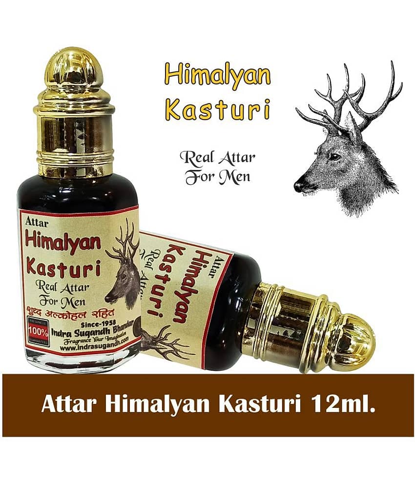 INDRA SUGANDH BHANDAR - Himalayan Kasturi Attar For Men & Women 12ml Pack Of 1