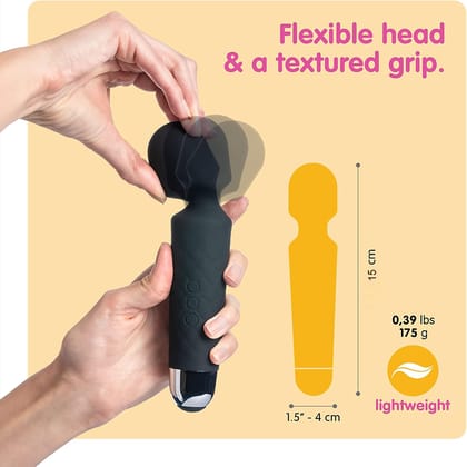Personal Massager for Women | Full Body Electric Massager | 10 Vibration Speeds and Patterns | USB Rechargeable Handheld Massager | Waterproof, Medical Grade Silicone