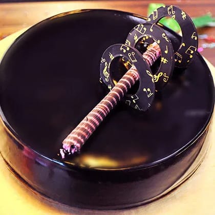 Glistening Truffle Cake Half Kg Eggless Glistening Truffle Cake Half Kg Eggless