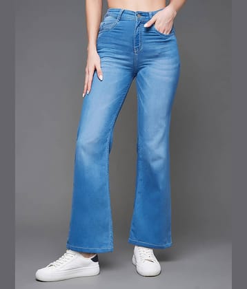 Miss Chase - Light Blue Denim Wide Leg Women's Jeans ( Pack of 1 )