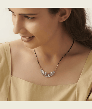 MGSV Silver Mangalsutra ( Pack of 1 )