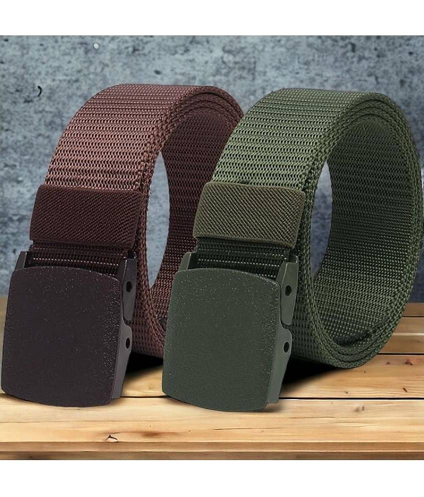 Kastner - Multi Canvas Men's Casual Belt ( Pack of 2 )