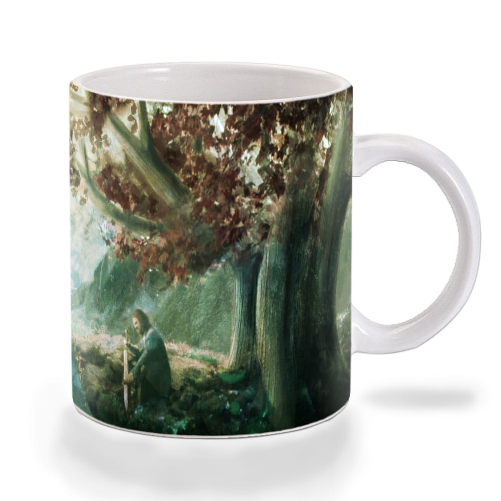 Multicolor Game Of Thrones Ned By The Tree Ceramic Mug
