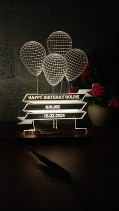 Personalised 3D Illusion LED Night Lamp.