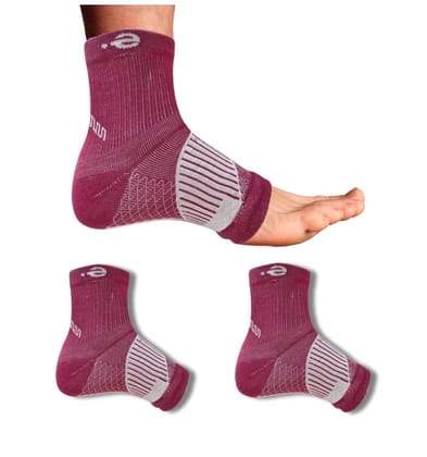 3_Pair Set Unisex Casual Cotton Printed Ankle Length Support Socks (Multicolor)-PID63416 3_Pair Set Unisex Casual Cotton Printed Ankle Length Support Socks (Multicolor)-PID63416
