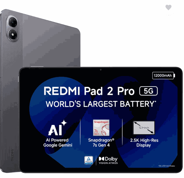 Redmi Pad 2 Pro 5G Graphite Grey 8 GB + 256 GB
