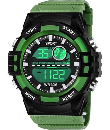 Hala Green Resin Digital Men's Watch
