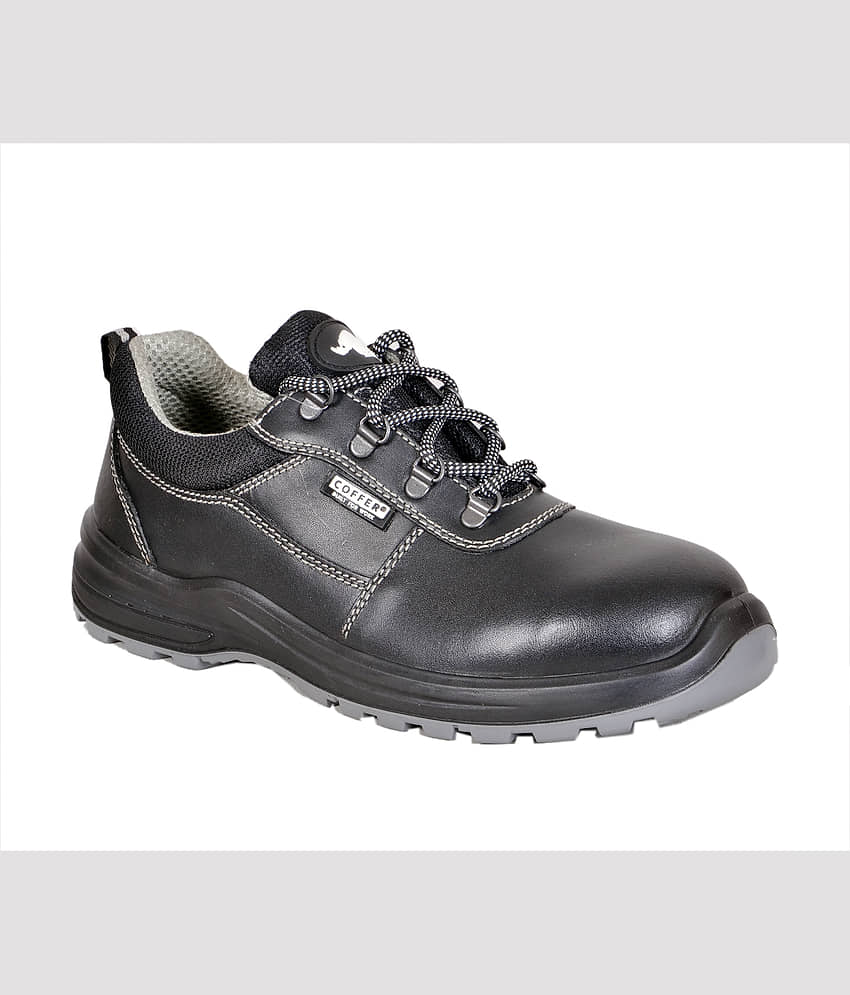 Coffer Safety Low Ankle Black Safety Shoes