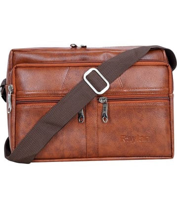 Raylan Brown Solid Messenger Bag