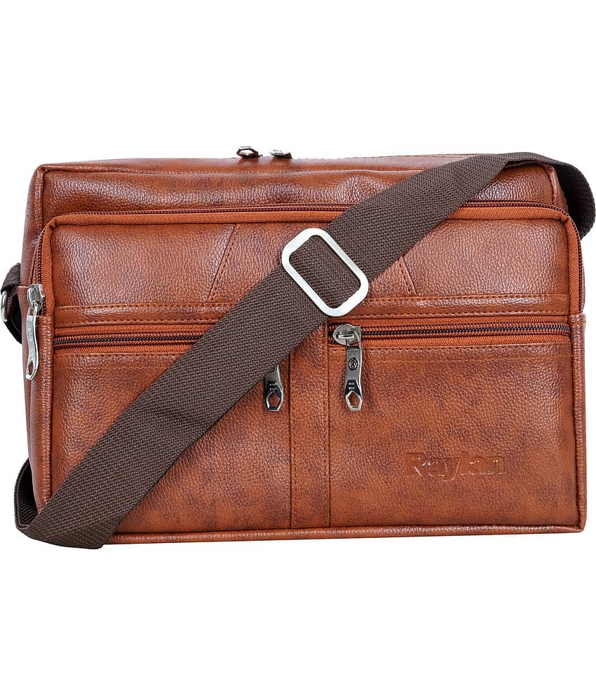 Raylan Brown Solid Messenger Bag