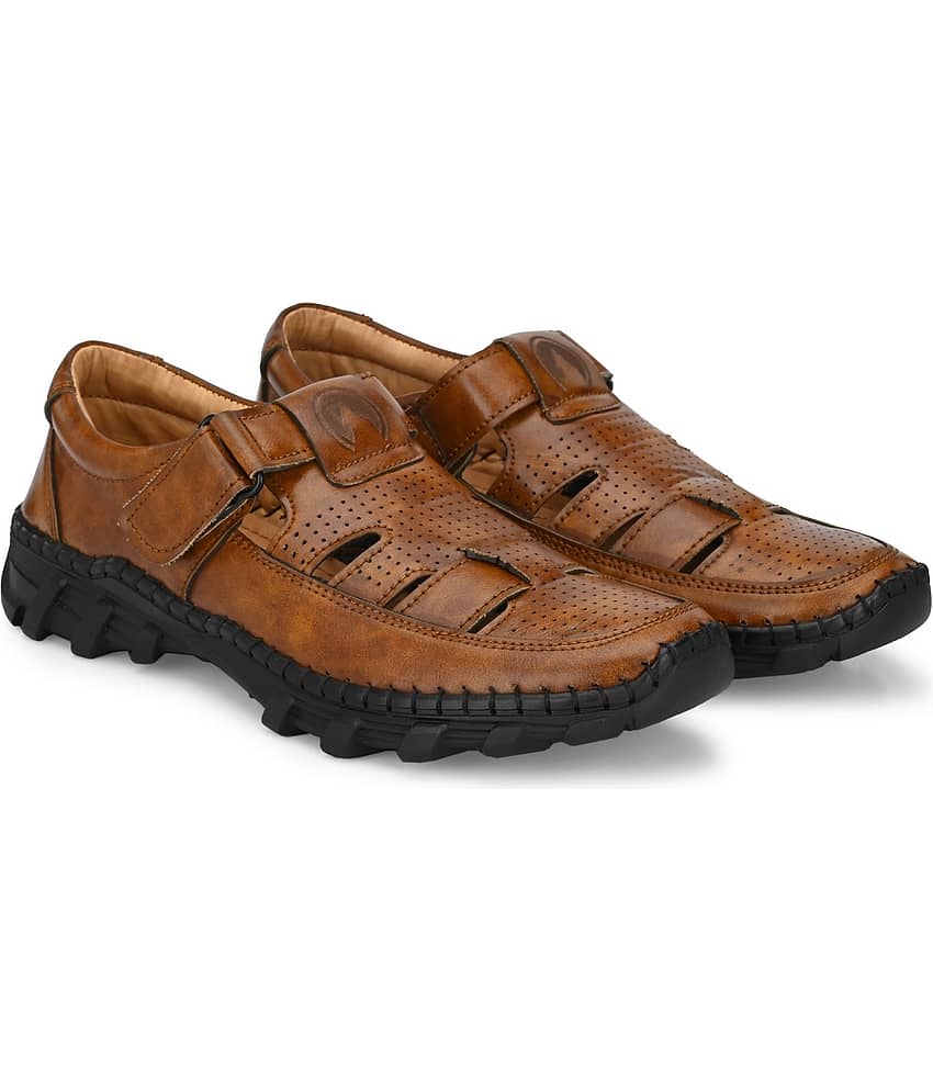 Rising Wolf - Tan Men's Sandals