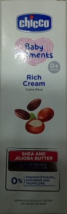 Chicco baby moments rich cream cream Ricca shea and Jojoba butter 50 g