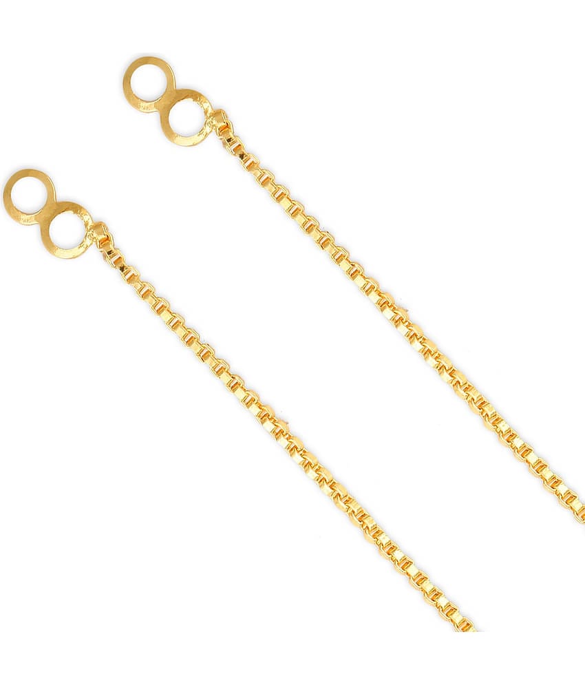 Vighnaharta 1 one gram gold Plated alloy Kanchain Ear chain kanoti ear Cuff Ear to Ear Chain for Women and Girls- (VFJ1026KC)
