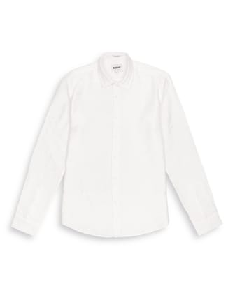 TEXTURE SOLID SHIRT IN WHITE-M
