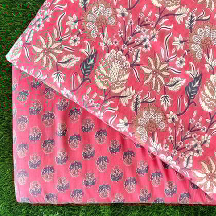 Pure cotton top and bottom set (2.5 mtr top, 2.5 mtr bottom)-As shown in picture / 2.5 mtr each / Pure cotton
