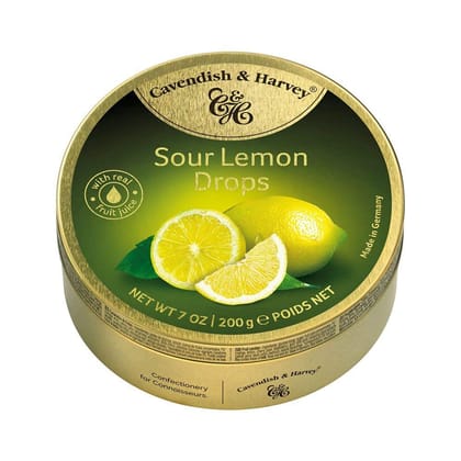 Cavandish & Harvey Sour Lemon Drops, 200 gm