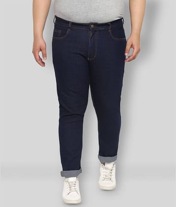 Urbano Plus - Dark Blue Cotton Blend Regular Fit Men's Jeans ( Pack of 1 )