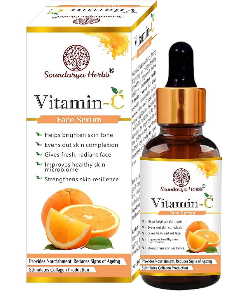Soundarya Herbs Face Serum Vitamin C Radiant Glow For All Skin Type ( Pack of 1 )