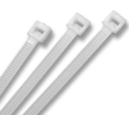 200 mm White Nylon Cable Tie PACK OF 100 PCS