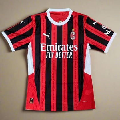 AC Milan Football Jersey Home 24 25 Season PLAYER VERSION-M