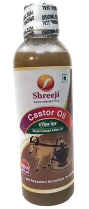 Shreeji Oils Castor Wood Pressed Edible Oil, 200 ml