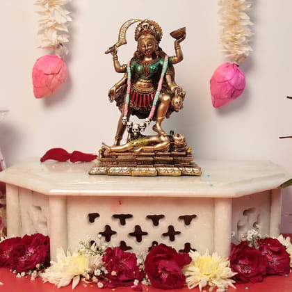 Antique Goddess Kali Idol in 8 Inches *-Spirituality